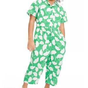Diane Von Furstenberg w/Target Ginkgo Green One piece Romper Little Girl Size 3T